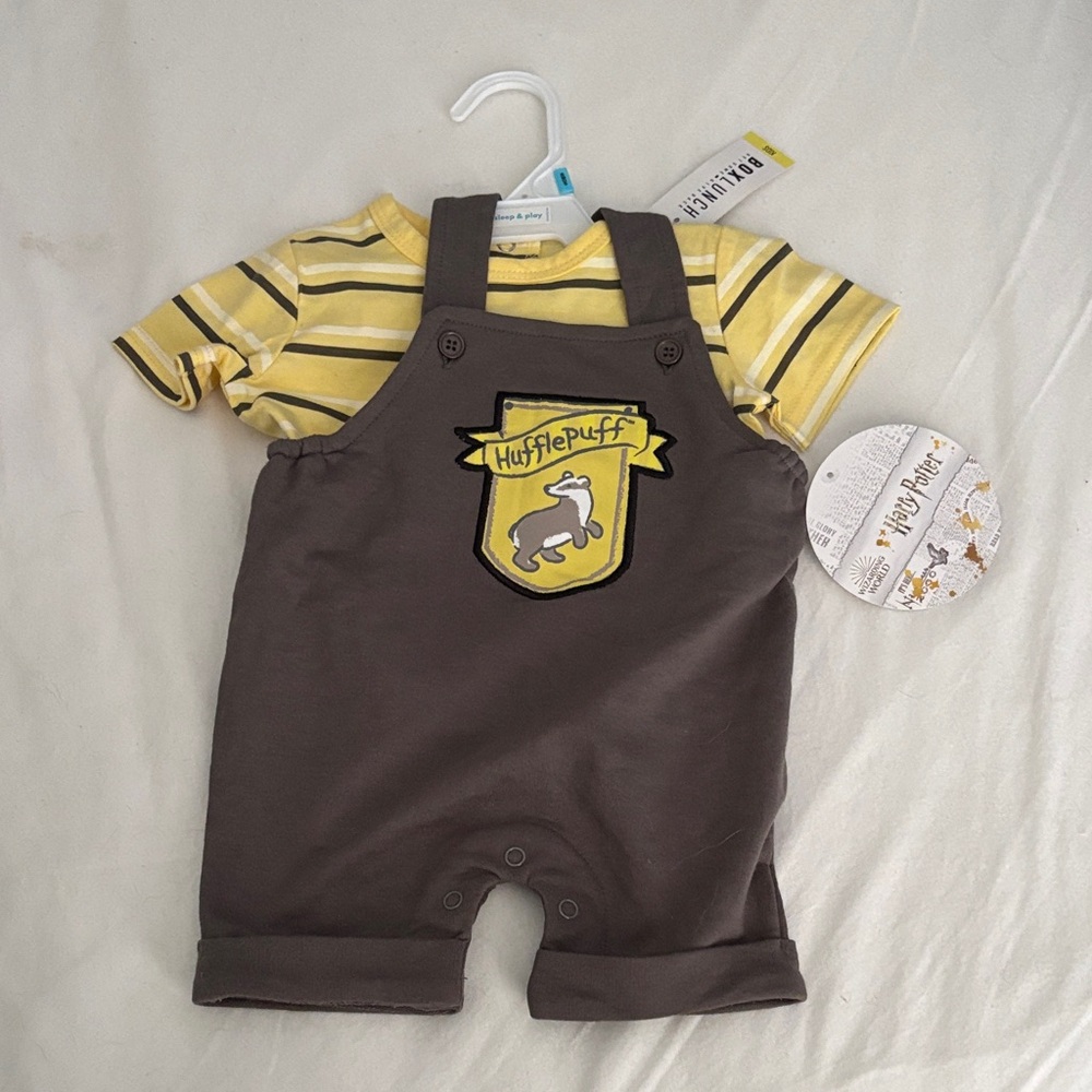 Harry Potter Hufflepuff Kids Matching Set - Yellow and Brown